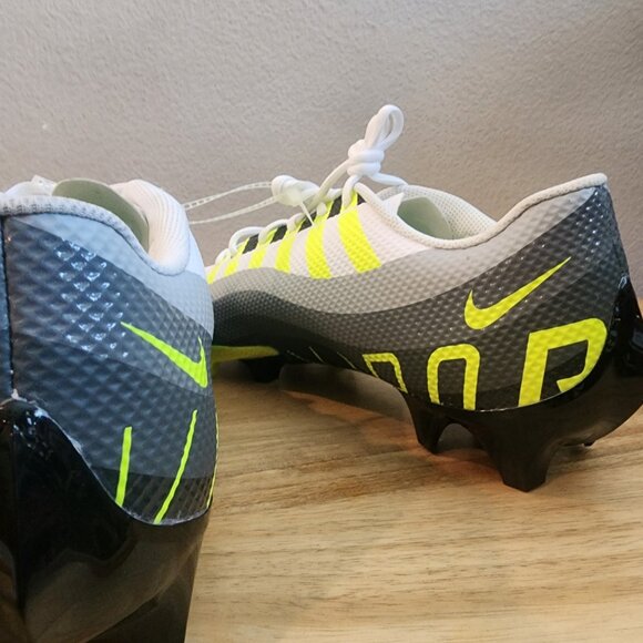 Nike Vapor Edge Speed 360 Grey Volt Football Cleats Shoes Mens 13 DQ5110-071 - Picture 5 of 15